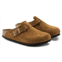 Birkenstock Boston Sfb Vl Sandals Mink Suede