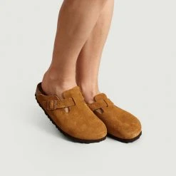 Birkenstock Boston Suede Sandals