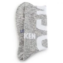 Birkenstock Grey Marl Cotton Slub Logo Socks