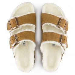 Birkenstock Sheepskin Arizona In Mink