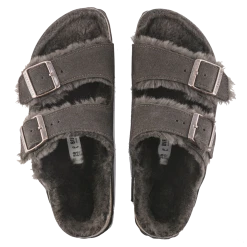 Birkenstock Arizona Shearling Suede Leather Mocha