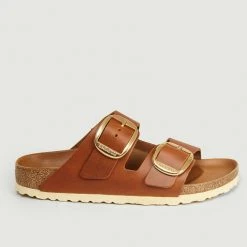 Birkenstock Cognac Arizona Big Buckle Sandals