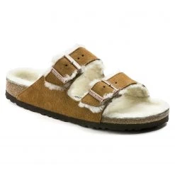 Birkenstock Sheepskin Arizona In Mink