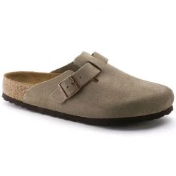 Birkenstock Boston Sfb Sandals - Taupe Suede