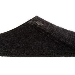 Birkenstock Zermatt Rivet Shearling Mens Slippers Anthracite