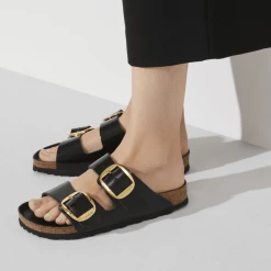 Birkenstock Arizona Big Buckle High Shine Black Sandals