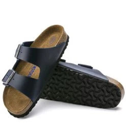 Birkenstock Arizona Soft Footbed Blue Oiled Leather Sandals