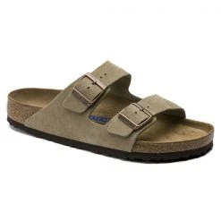 Birkenstock Arizona Sfb Sandals - Taupe Suede