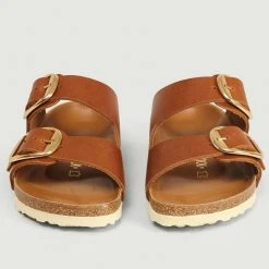 Birkenstock Cognac Arizona Big Buckle Sandals