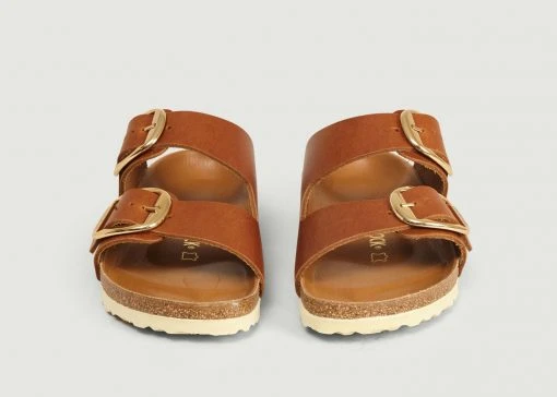 Birkenstock Cognac Arizona Big Buckle Sandals