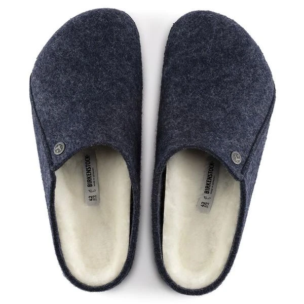 Birkenstock Zermatt Shearling Slippers Dark Blue 5 Birkenstock Zermatt Shearling Slippers Dark Blue